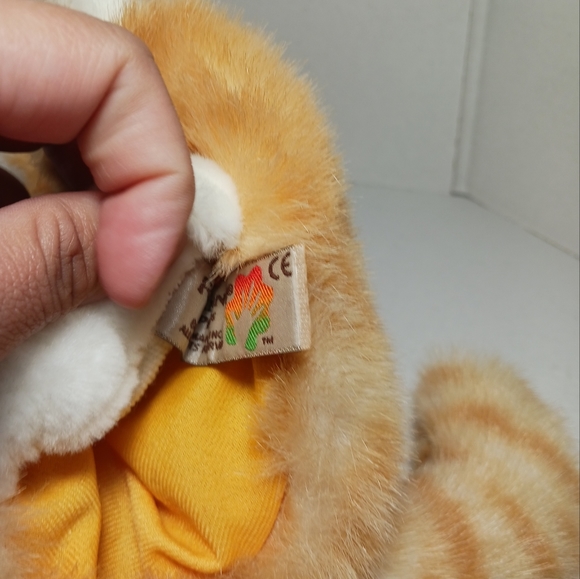 Folkmanis Puppets Orange Tabby Kitten Cat Stuffed Animal Plush Orange Cat - Picture 5 of 10